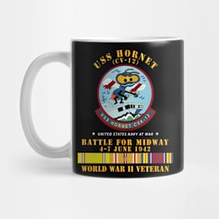 USS Hornet (CV-12) - Battle for Midway - WWII Veteran w PAC SVC Mug